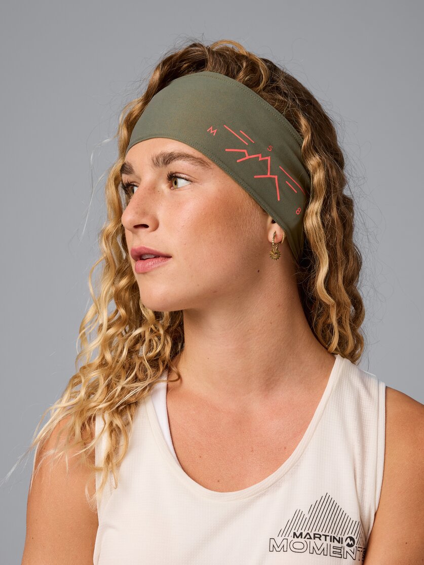 Martini Sportswear - Trektech Headband W - Fasce per la testa in white-black - vista frontale modello - Donna
