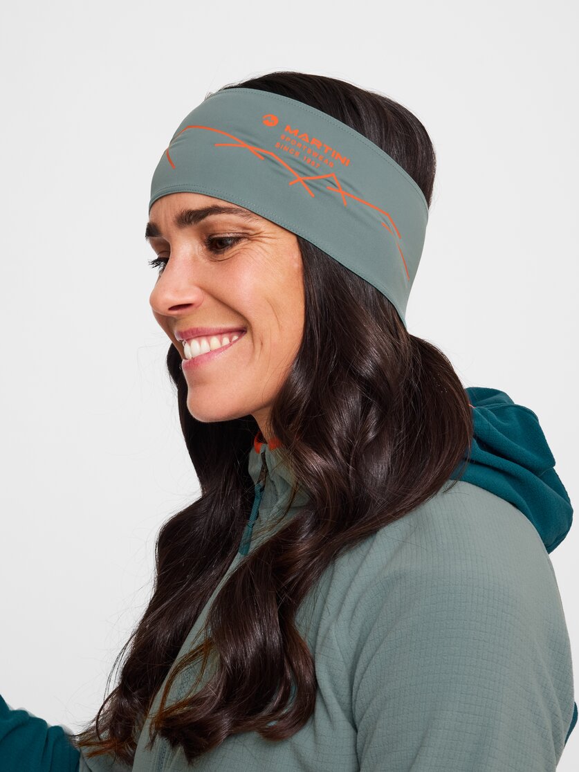 Martini Sportswear - Ridge Headband W - Stirnbänder in white-black - Vorderansicht Model - Damen