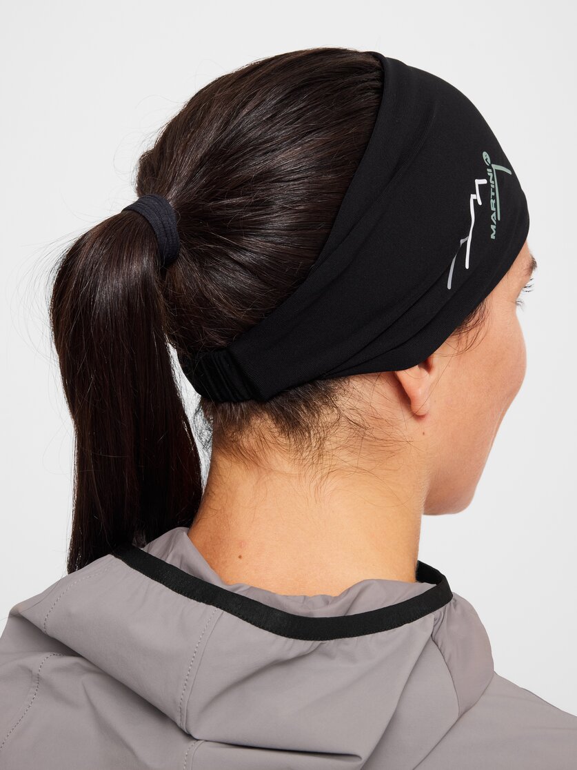 Martini Sportswear - Hillclimb Hairband W - Hairbands in black-ibiza blue - rear view model - Women