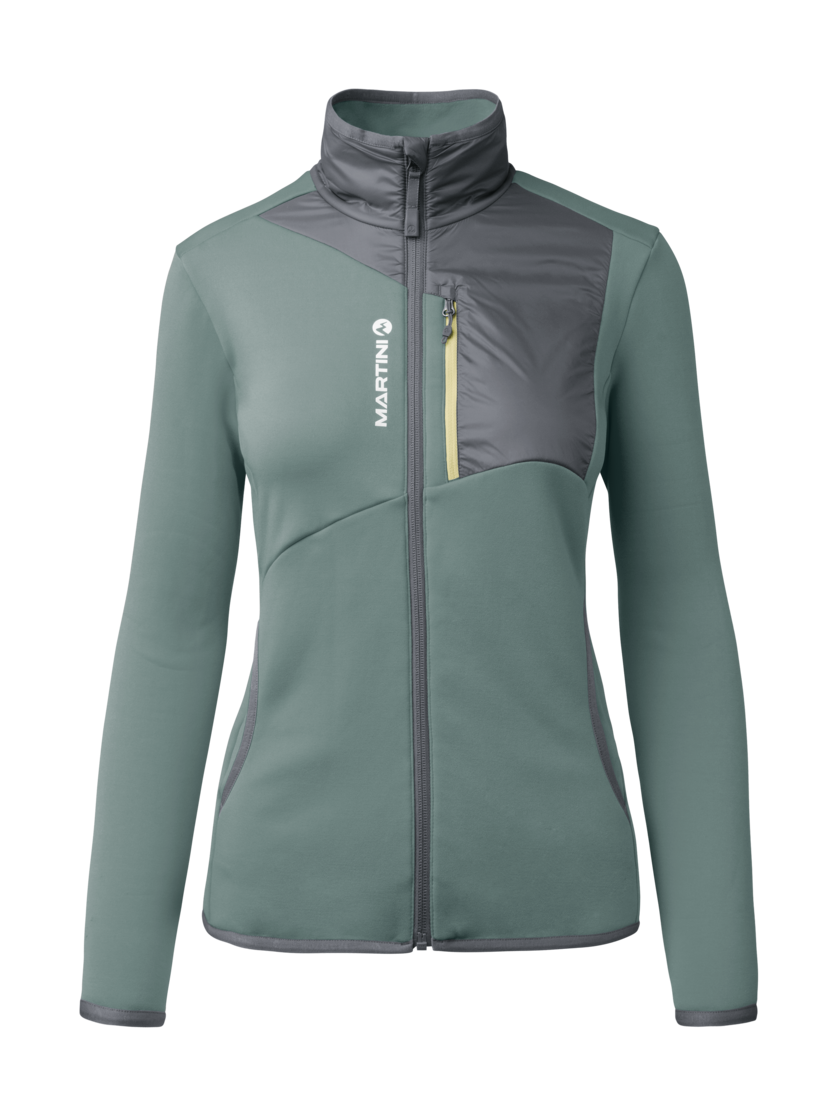Martini Sportswear - Desire Midlayer Jacket W - Midlayers in misty blue-storm - Vorderansicht - Damen