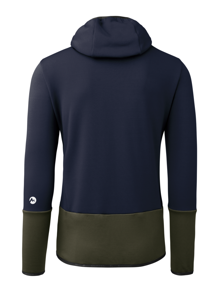 Martini Sportswear - Firstline Midlayer Jacket M - Midlayers in true navy-olive - rear view - Men