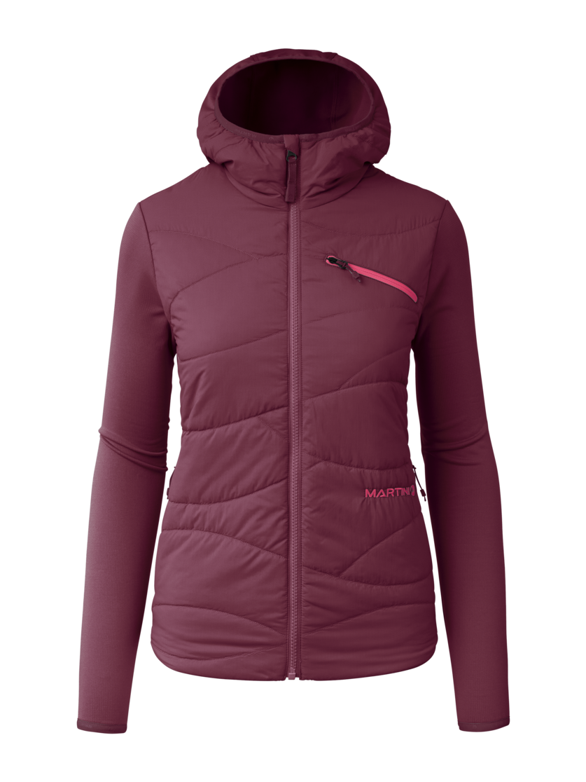 Martini Sportswear - Alpmate IN Hybrid Hooded Jacket W - Hybridjacken in plume - Vorderansicht - Damen