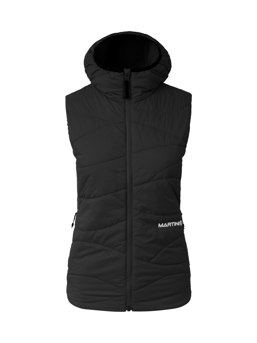 Martini Sportswear - Alpmate IN Hybrid Hooded Vest W - Westen in black - Vorderansicht - Damen