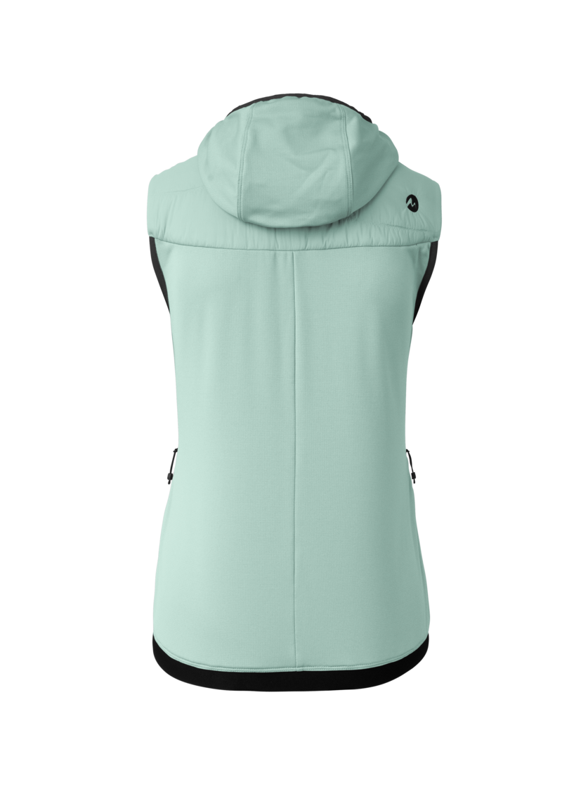 Martini Sportswear - Alpmate IN Hybrid Hooded Vest W - Westen in ibiza blue - Rückansicht - Damen
