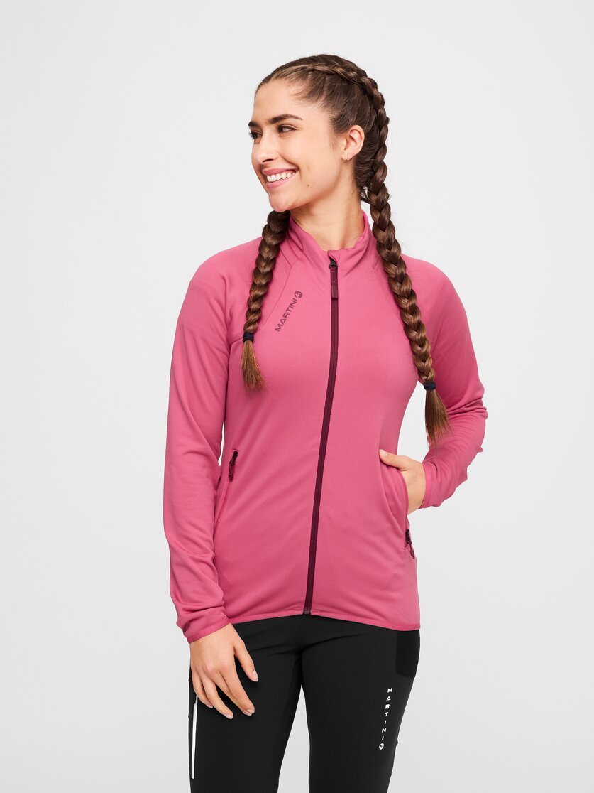 Martini Sportswear - Alpmate ML Jacket W - Midlayers in black-white - front view model - Women