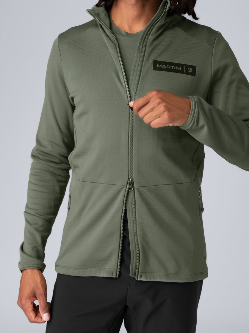 Martini Sportswear - Argon Midlayer Jacket M - Fleece in seaport - Detail 2 - Men