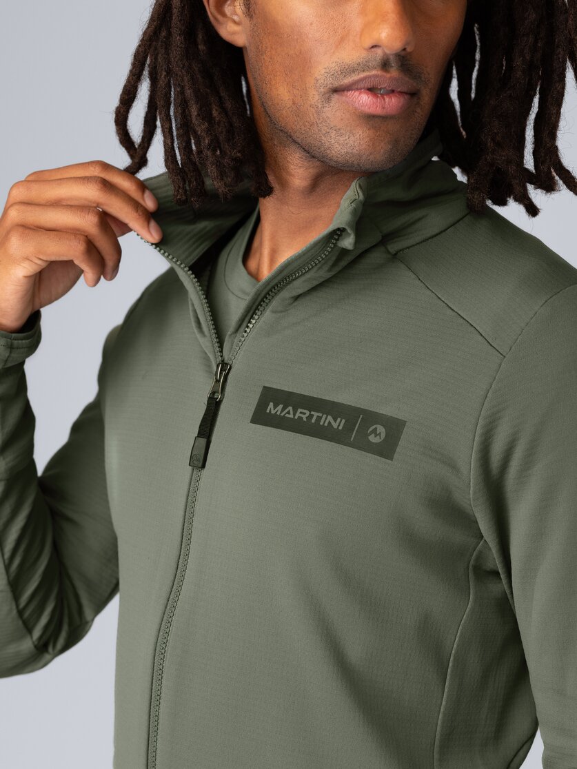 Martini Sportswear - Argon Midlayer Jacket M - Fleece in seaport - Detail 4 - Men
