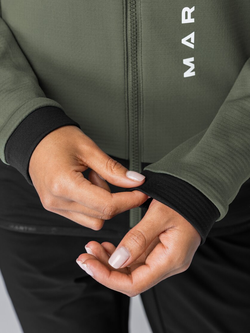 Martini Sportswear - Argon Midlayer Jacket W - Fleecejacke in mosstone-black - Detail 3 - Damen