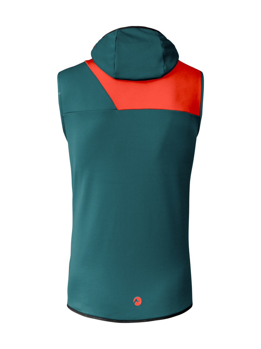 Martini Sportswear - Firstline Hybrid Vest Primaloft® M - Westen in seaport-lava - Rückansicht - Herren