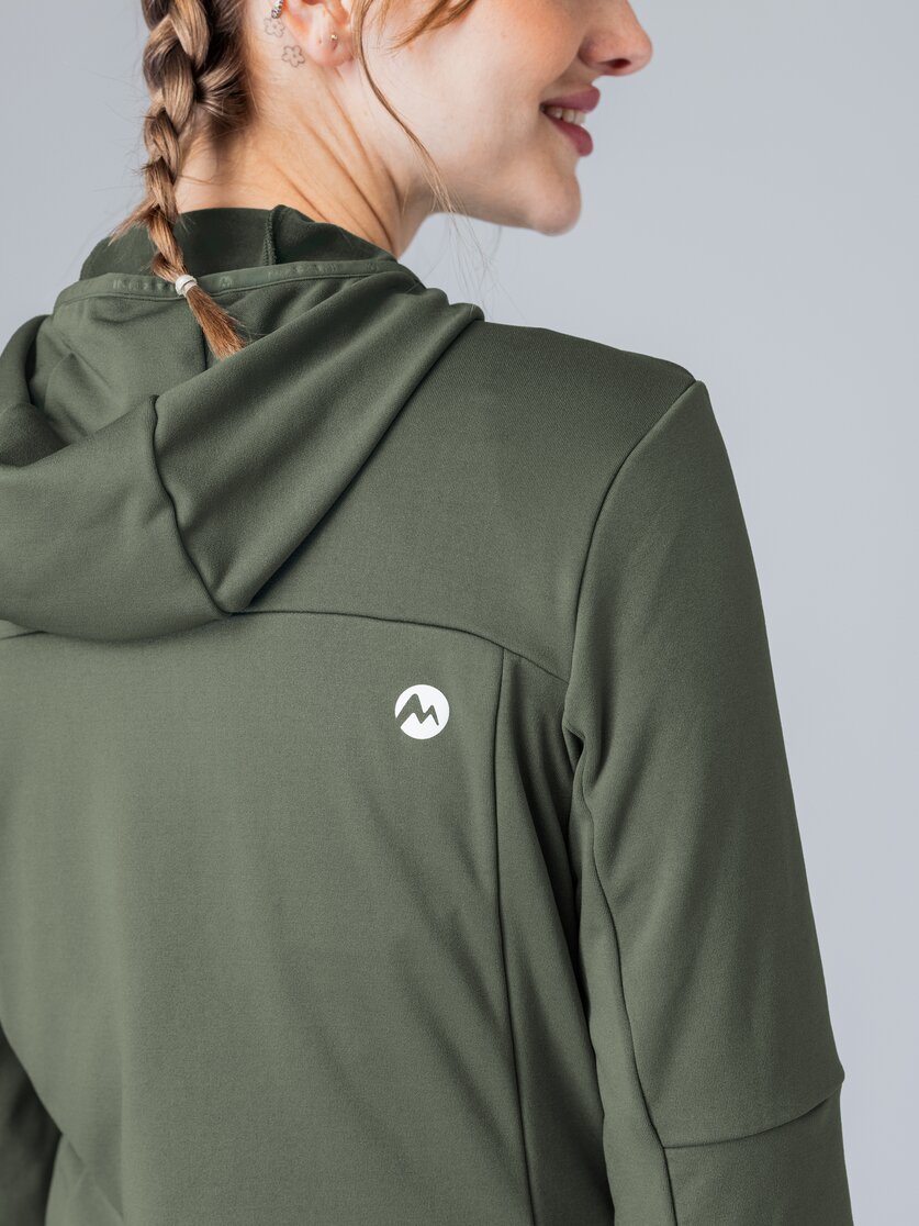 Martini Sportswear - Recharge Midlayer Jacket W - Fleecejacke in mosstone - Detail 1 - Damen