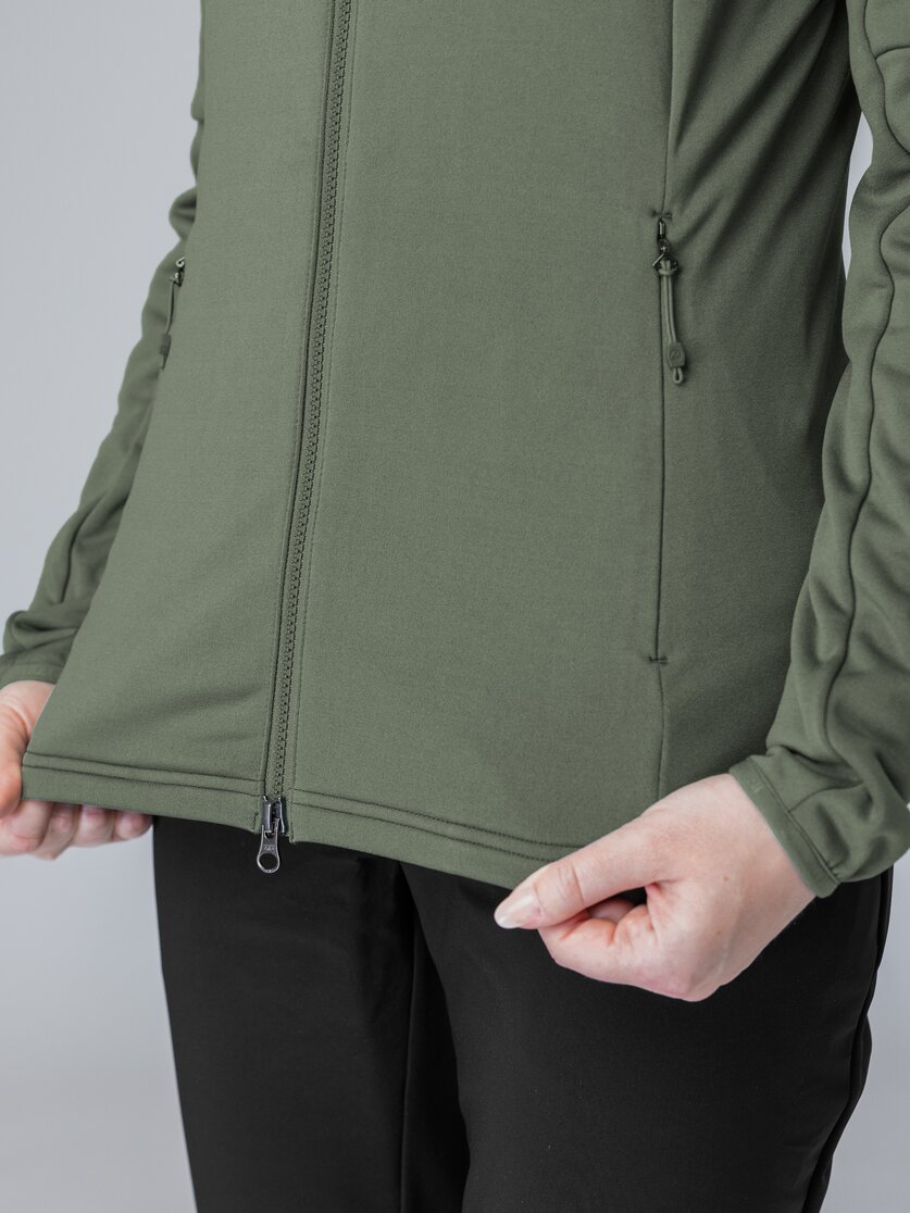 Martini Sportswear - Recharge Midlayer Jacket W - Fleecejacke in mosstone - Detail 5 - Damen