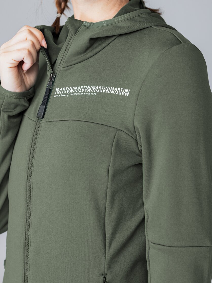 Martini Sportswear - Recharge Midlayer Jacket W - Fleecejacke in mosstone - Detail 6 - Damen