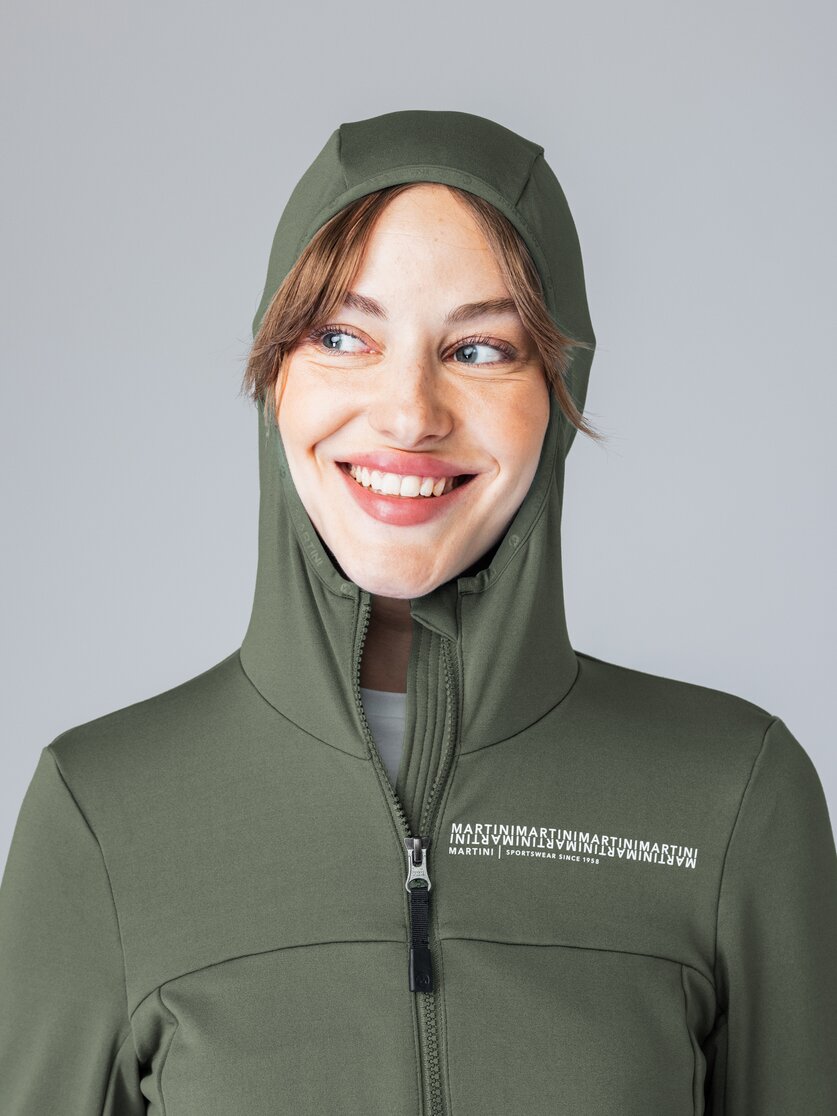 Martini Sportswear - Recharge Midlayer Jacket W - Fleecejacke in mosstone - Detail 8 - Damen