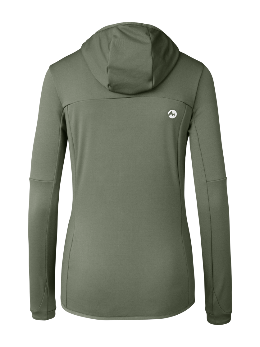 Martini Sportswear - Recharge Midlayer Jacket W - Fleecejacke in mosstone - Rückansicht - Damen