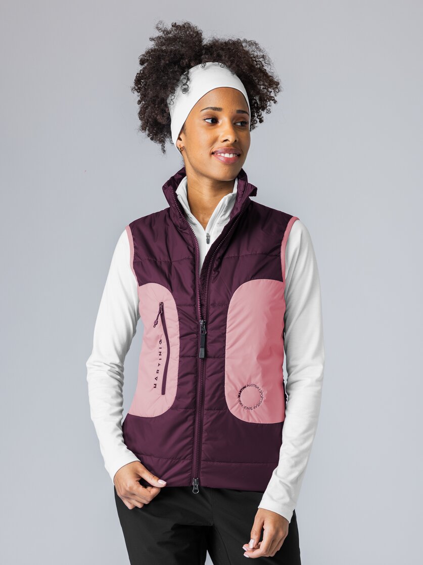 Martini Sportswear - Argon Hybrid Vest G-LOFT® W - Westen in mosstone-black - Rückansicht Model - Damen