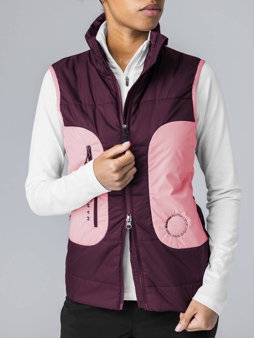 Martini Sportswear - Argon Hybrid Vest G-LOFT® W - Westen in mosstone-black - Detail 3 - Damen