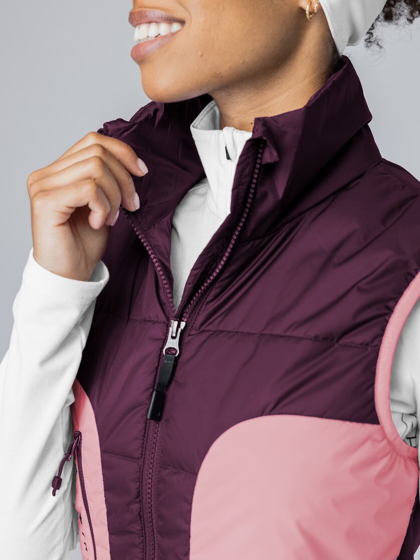 Martini Sportswear - Argon Hybrid Vest G-LOFT® W - Westen in mosstone-black - Detail 5 - Damen