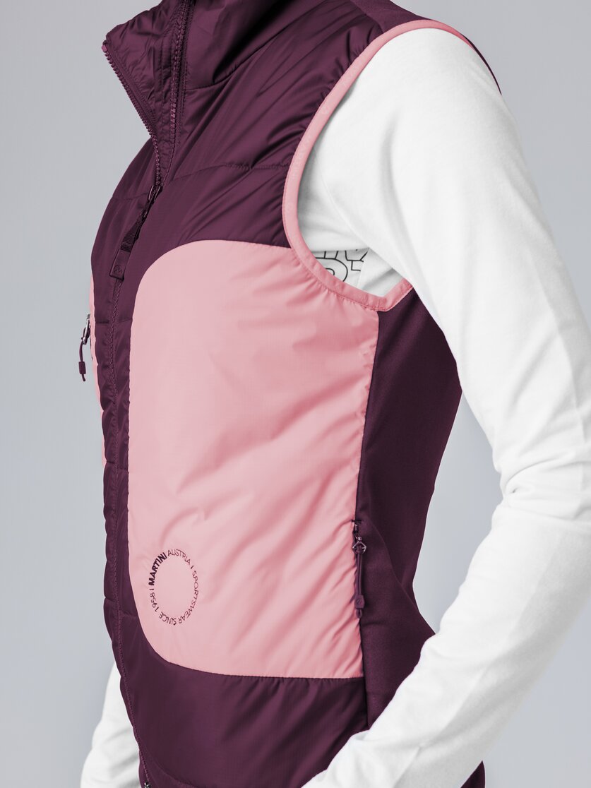 Martini Sportswear - Argon Hybrid Vest G-LOFT® W - Westen in mosstone-black - Detail 8 - Damen