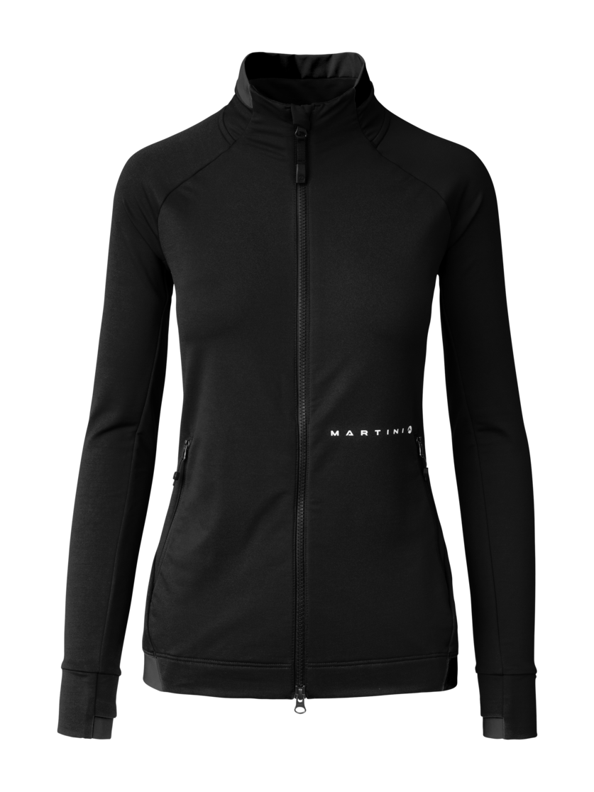 Martini Sportswear - Firstline Midlayer Jacket W - Strati intermedi in black - vista frontale - Donna