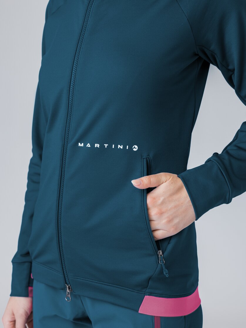 Martini Sportswear - Firstline Midlayer Jacket W - Strati intermedi in poseidon-rosebud - Dettaglio 1 - Donna