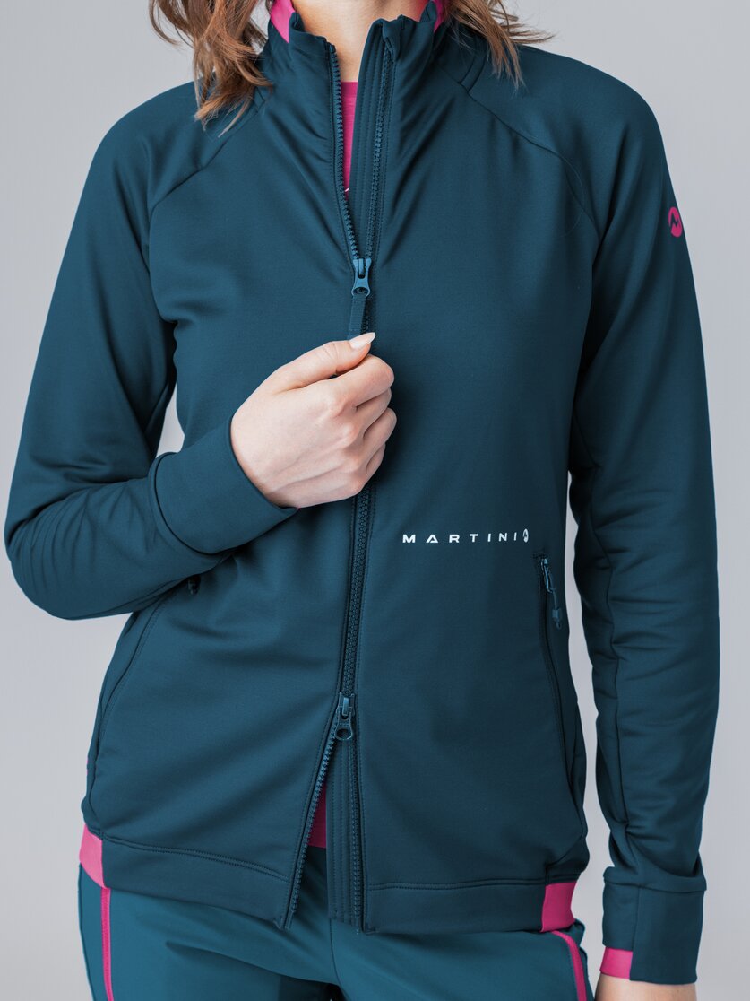 Martini Sportswear - Firstline Midlayer Jacket W - Strati intermedi in poseidon-rosebud - Dettaglio 2 - Donna