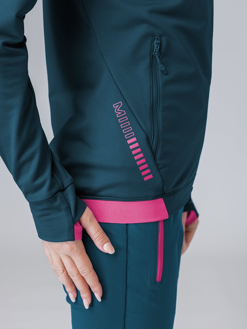 Martini Sportswear - Firstline Midlayer Jacket W - Strati intermedi in poseidon-rosebud - Dettaglio 5 - Donna