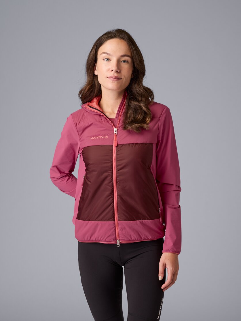 Martini Sportswear - Trektech Hybrid Jacket G-Loft® W - Hybrid jackets in black - front view model - Women