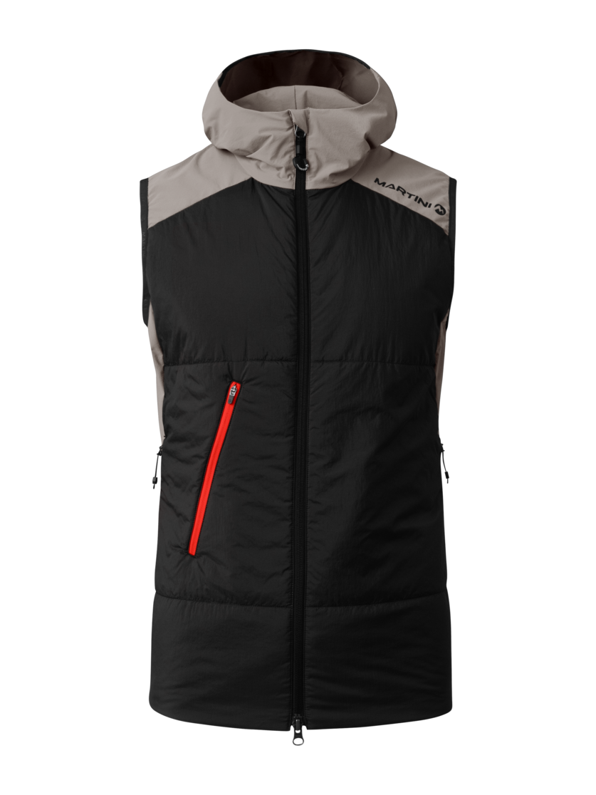 Martini Sportswear - Trektech Hybrid Vest G-Loft® M - Westen in stone-black - Vorderansicht - Herren