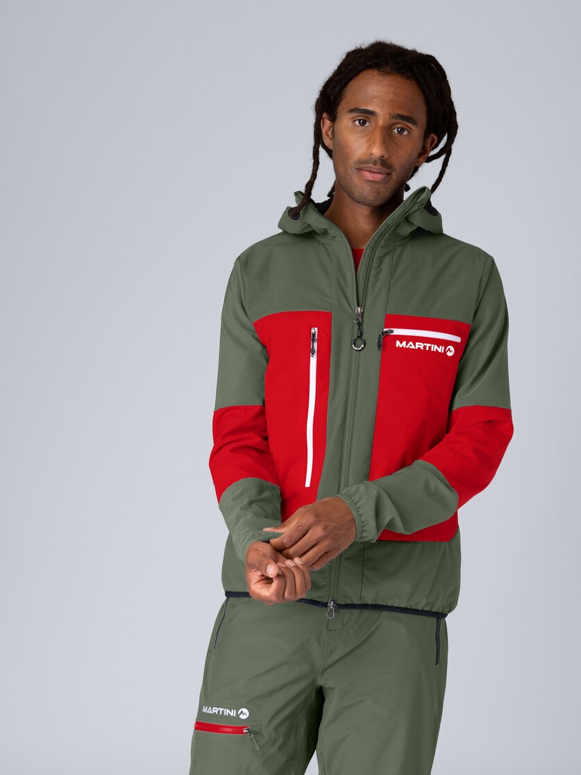 Martini Sportswear - Wildtrack Hybrid Jacket Primaloft® Active M - Hybridjacken in mosstone-mars - Vorderansicht Model - Herren