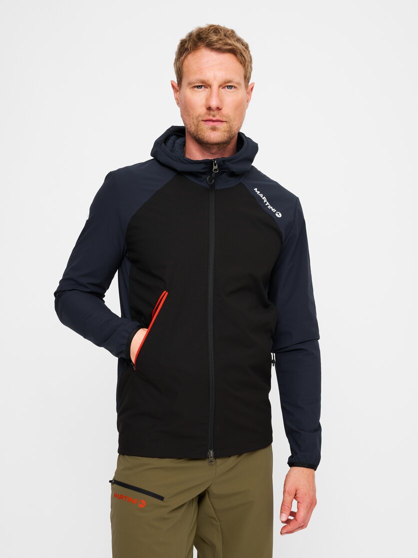 Martini Sportswear - Wildtrack Hybrid Jacket Primaloft® Active M - Hybrid jackets in peakan-black - front view model - Men