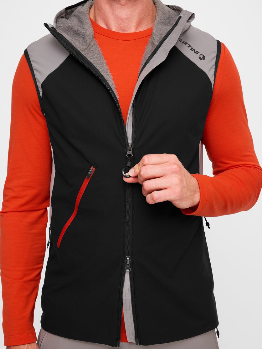 Martini Sportswear - Wildtrack Hybrid Vest Primaloft® Active M - Outdoor vests in black - Detail 4 - Men