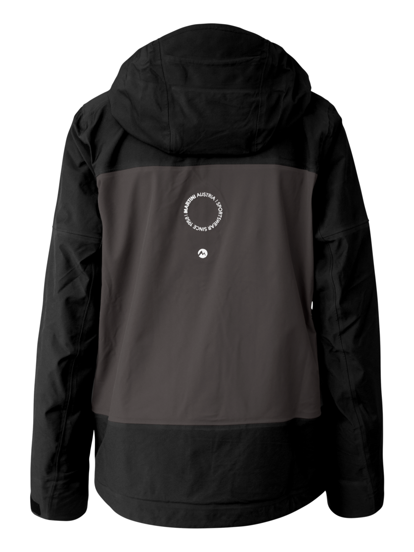Martini Sportswear - Argon 3L Jacket W - Giacche Hardshell in black-steel - vista posteriore - Donna