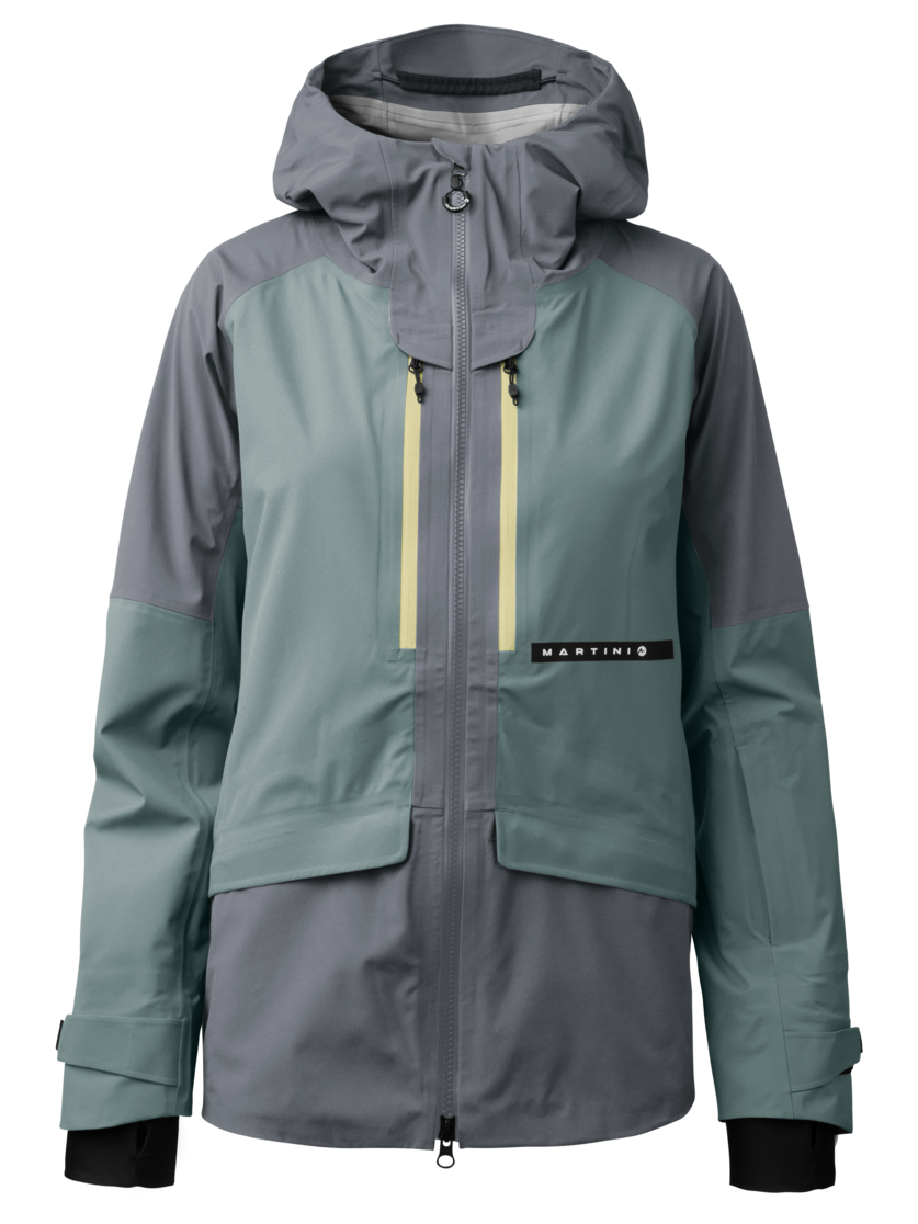Martini Sportswear - Yalca 3L Jacket W - Hardshell jackets in storm-misty blue - front view - Women