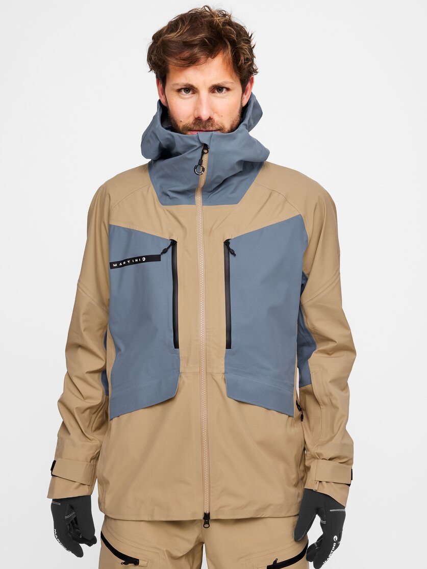 Martini Sportswear - Yalca 3L Jacket M - Hardshell jackets in spanish green-olive - front view model - Men