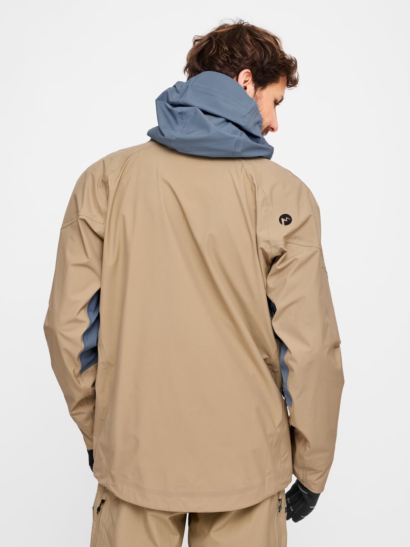Martini Sportswear - Yalca 3L Jacket M - Hardshell jackets in spanish green-olive - rear view model - Men