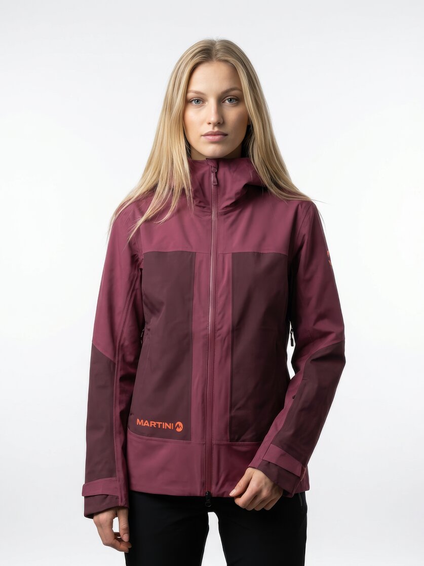 Martini Sportswear - Argon 2L Jacket W - Hardshell jackets in granite-desert - front view model - Women