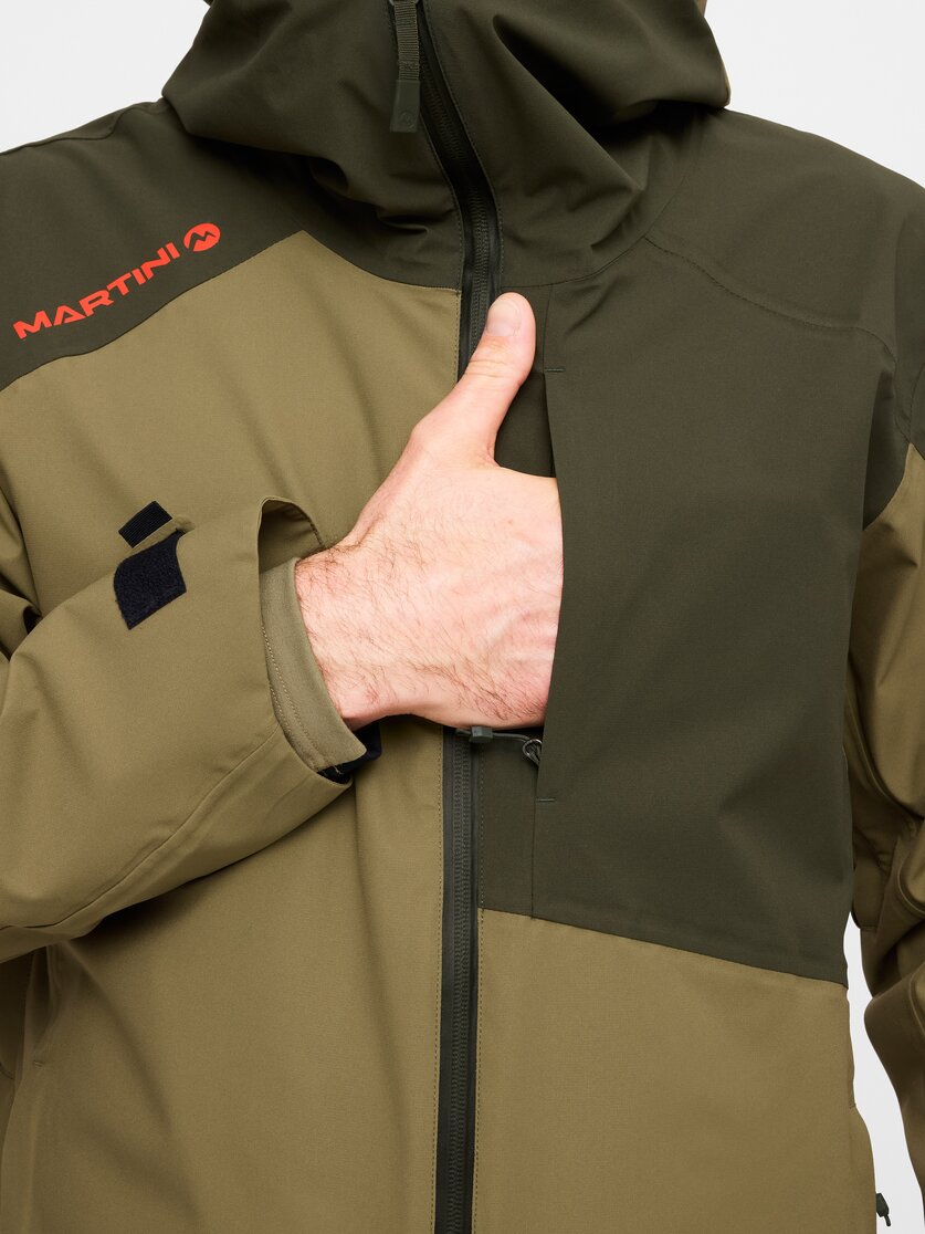 Martini Sportswear - Argon 2L Jacket M - Hardshell jackets in spanish green-olive - Detail 3 - Men