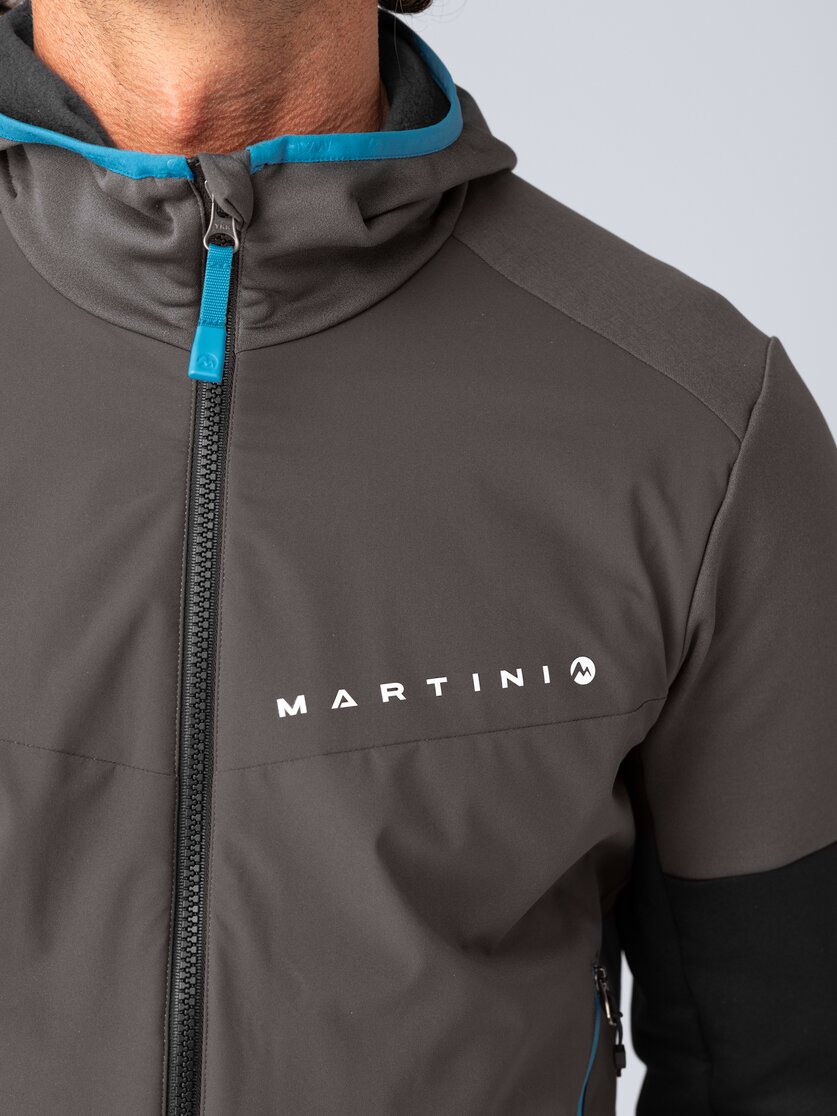 Martini Sportswear - Peakpower Hybrid Windbreaker Jacket M - Hybridjacken in steel-mars - Detail 1 - Herren