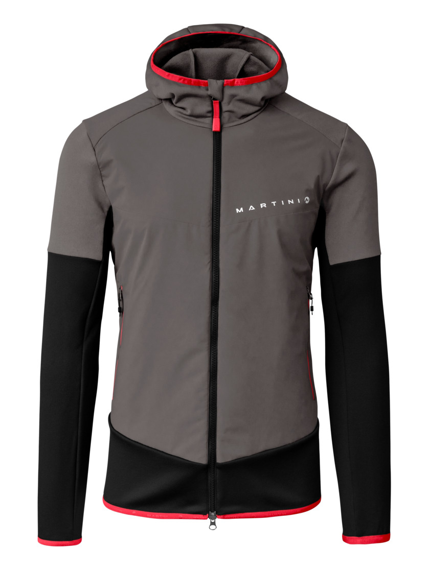 Martini Sportswear - Peakpower Hybrid Windbreaker Jacket M - Hybrid jackets in steel-mars - front view - Men
