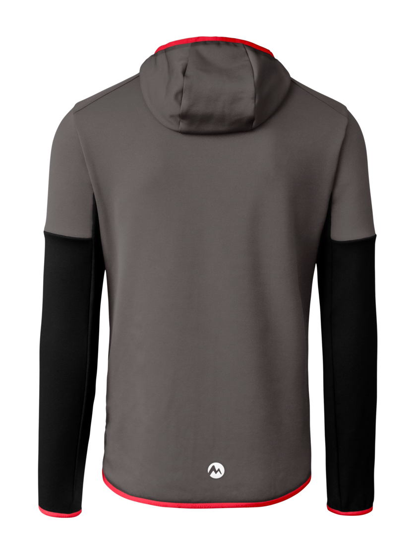 Martini Sportswear - Peakpower Hybrid Windbreaker Jacket M - Hybrid jackets in steel-mars - rear view - Men