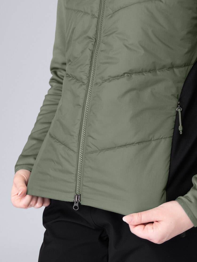 Martini Sportswear - Horizon Hybrid Jacket G-LOFT® W - Hybrid jackets in mosstone-black - Detail 6 - Women