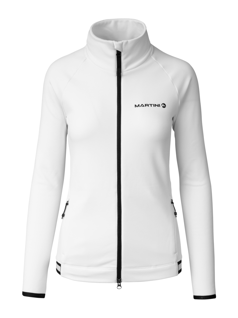 Martini Sportswear - Horizon Midlayer Jacket W - Fleece in white - front view - Women