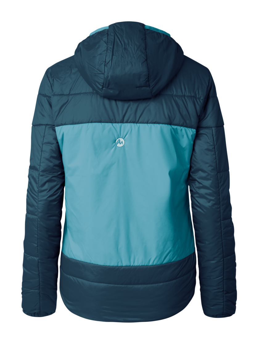 Martini Sportswear - Argon Padded Jacket G-LOFT® W - Giacche Primaloft e Gloft in poseidon-surf - vista posteriore - Donna