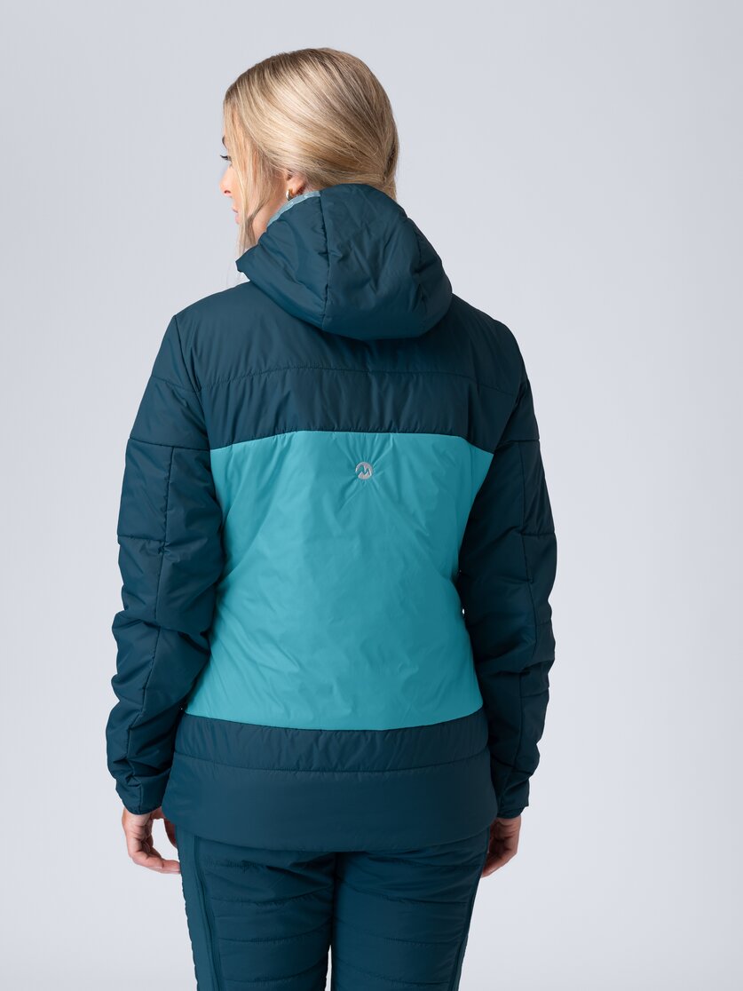 Martini Sportswear - Argon Padded Jacket G-LOFT® W - Giacche Primaloft e Gloft in seaport-scooter - vista laterale modello - Donna