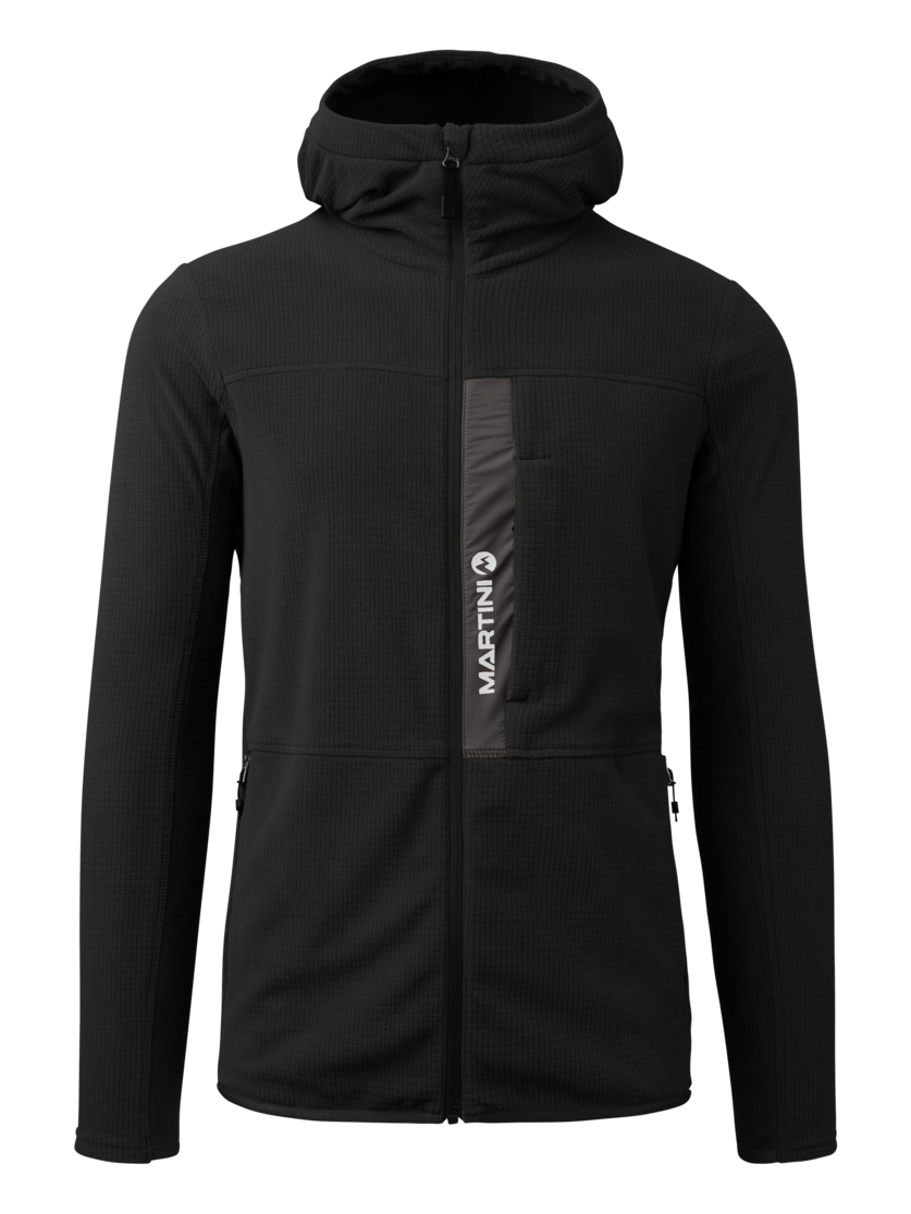 Martini Sportswear - Argon Midlayer Jacket M - Midlayers in black-granite - Vorderansicht - Herren