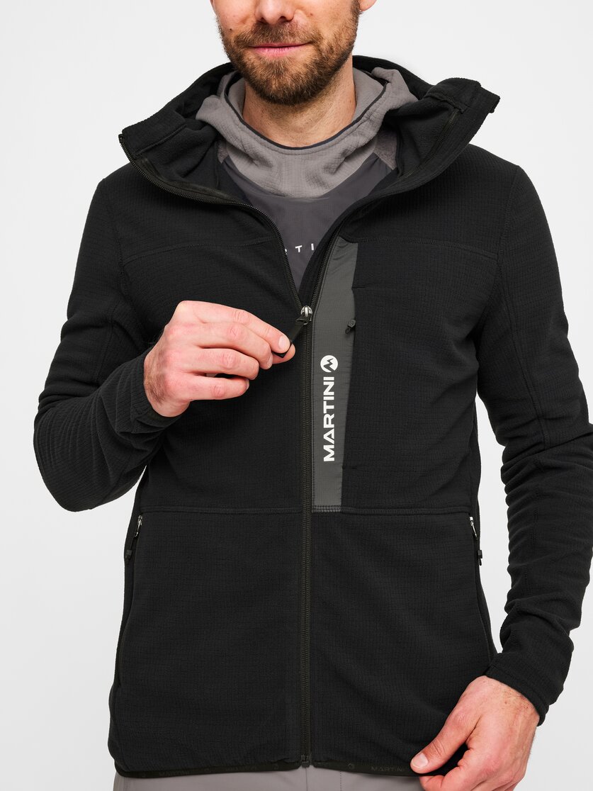 Martini Sportswear - Argon Midlayer Jacket M - Midlayers in black-granite - Detail 1 - Herren