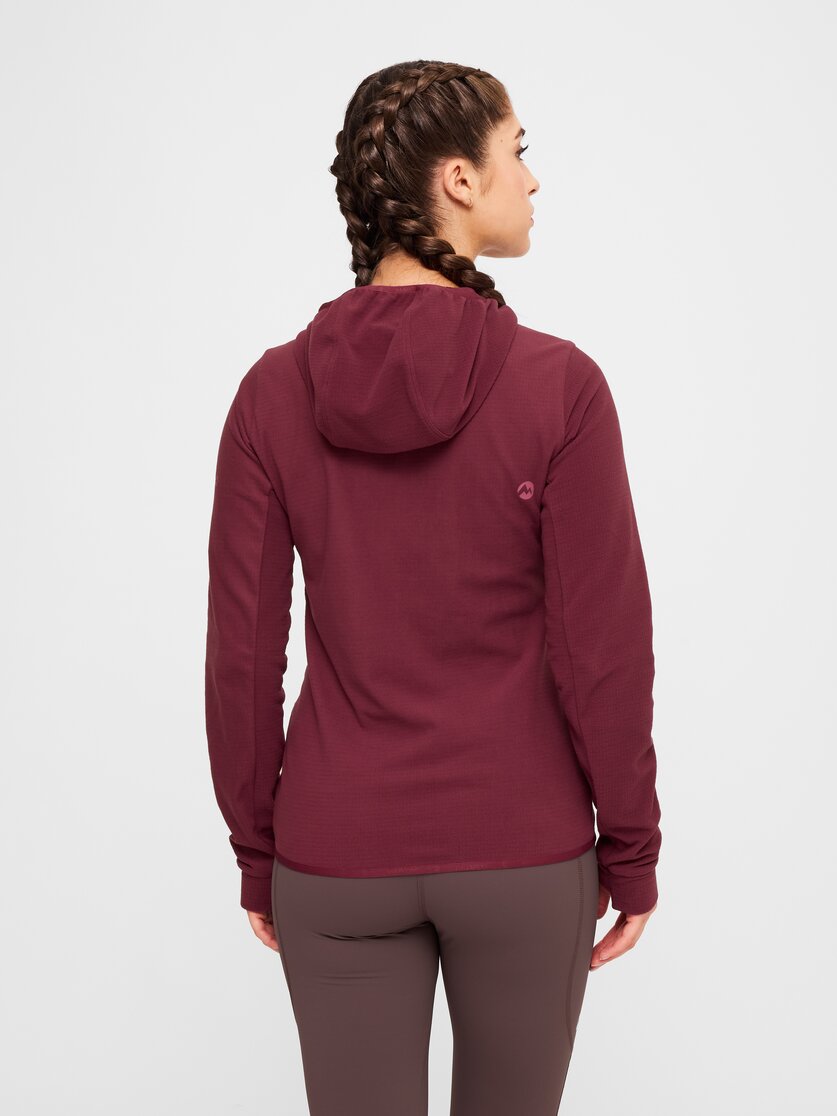 Martini Sportswear - Highventure IN Hybrid Hooded Jacket W  - Hybridjacken in black-granite - Rückansicht Model - Damen