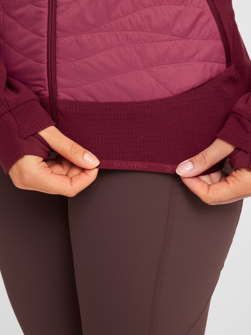 Martini Sportswear - Highventure IN Hybrid Hooded Jacket W  - Hybridjacken in black-granite - Detail 3 - Damen