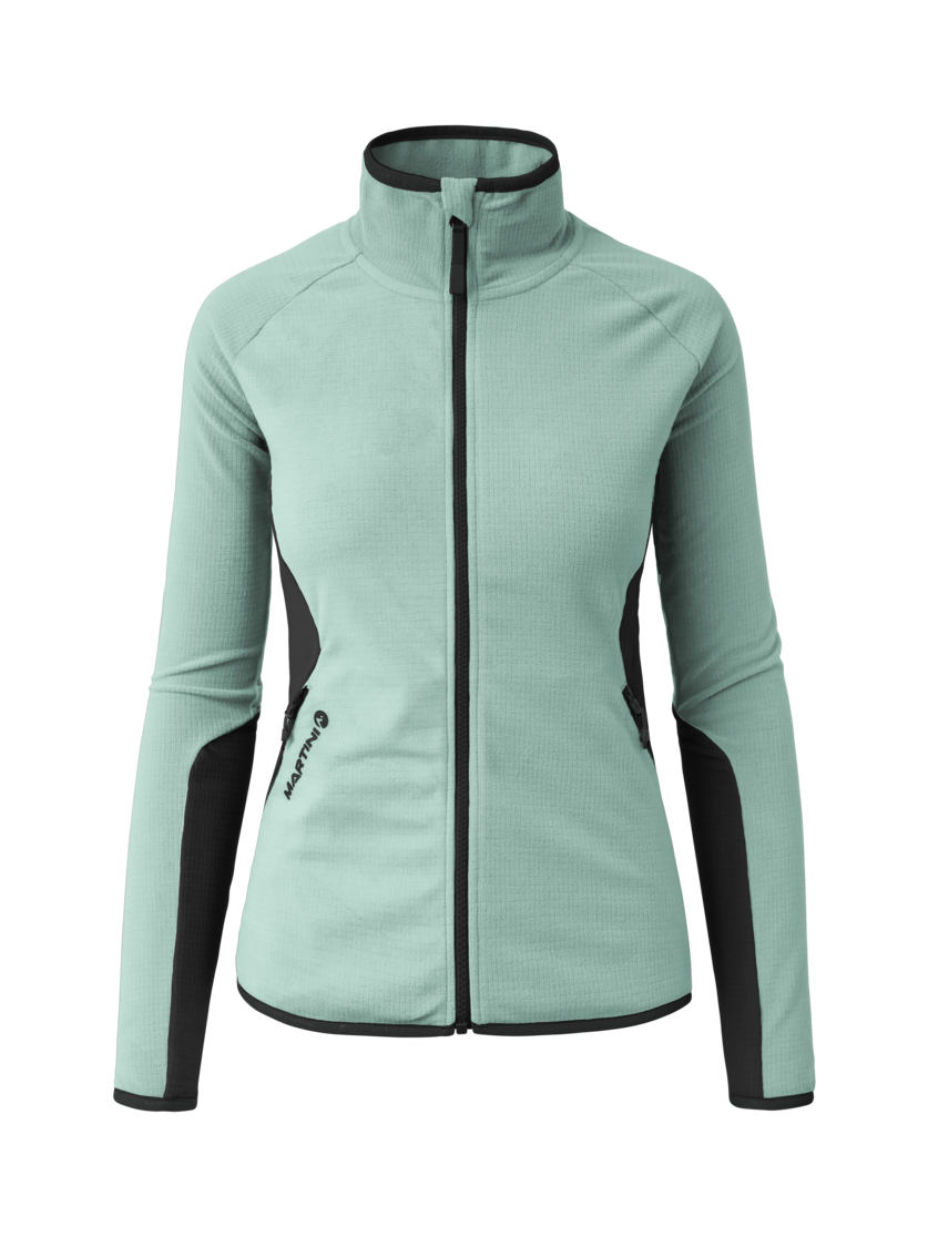 Martini Sportswear - Highventure ML Jacket W - Midlayers in ibiza blue-black - front view - Women