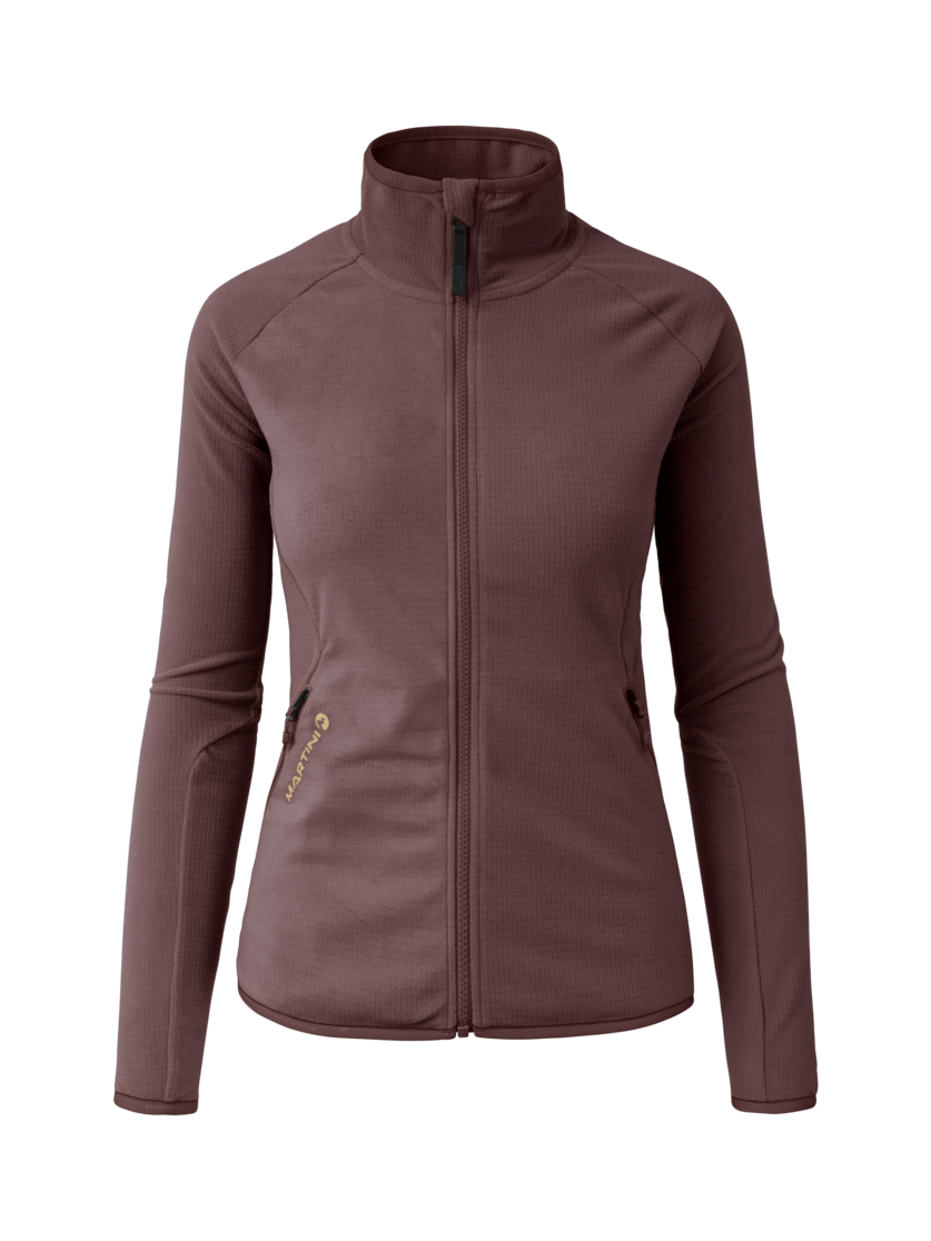 Martini Sportswear - Highventure ML Jacket W - Midlayers in clay - Vorderansicht - Damen